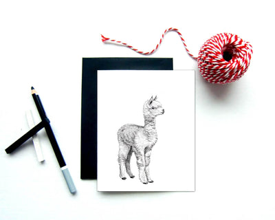 Adorable Alpaga Greeting Card - LE NID atelier
