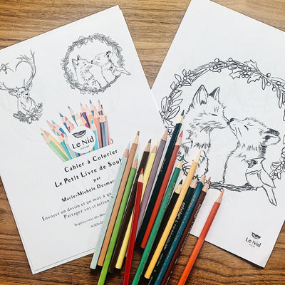 Christmas Coloring Book 2020 - LE NID atelier - 6 Downloadable pages to color - LE NID atelier