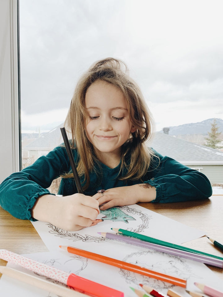 Christmas Coloring Book 2020 - LE NID atelier - 6 Downloadable pages to color - LE NID atelier