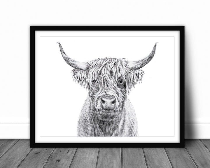 Highland Cow Portrait - LE NID atelier