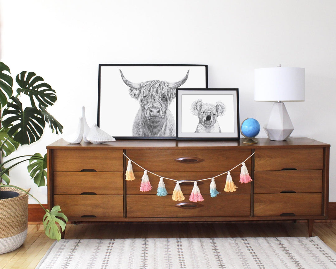 Highland Cow Portrait - LE NID atelier