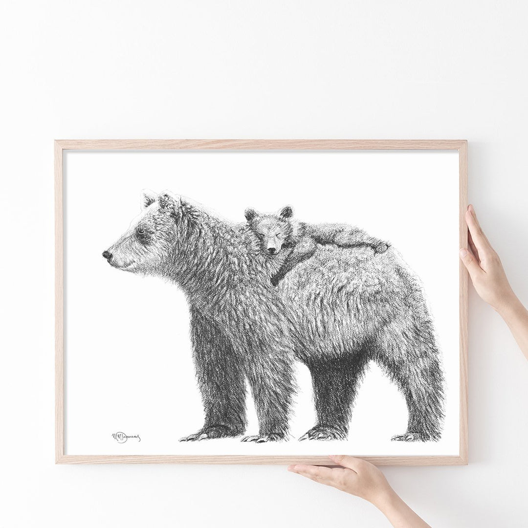 Mother Bear and cub - "Social Animal" Collection - LE NID atelier