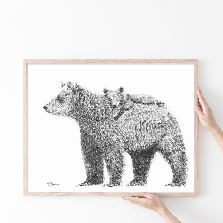 Mother Bear and cub - "Social Animal" Collection - LE NID atelier