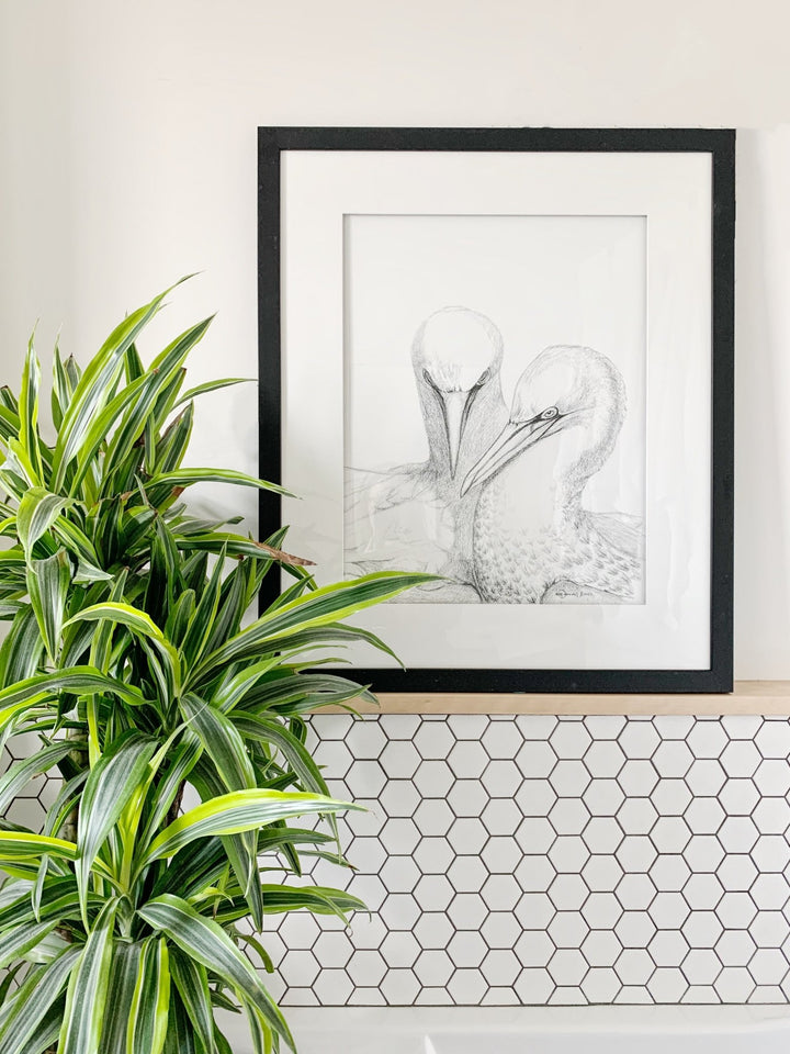 Original Artwork Northern Gannet - LE NID atelier