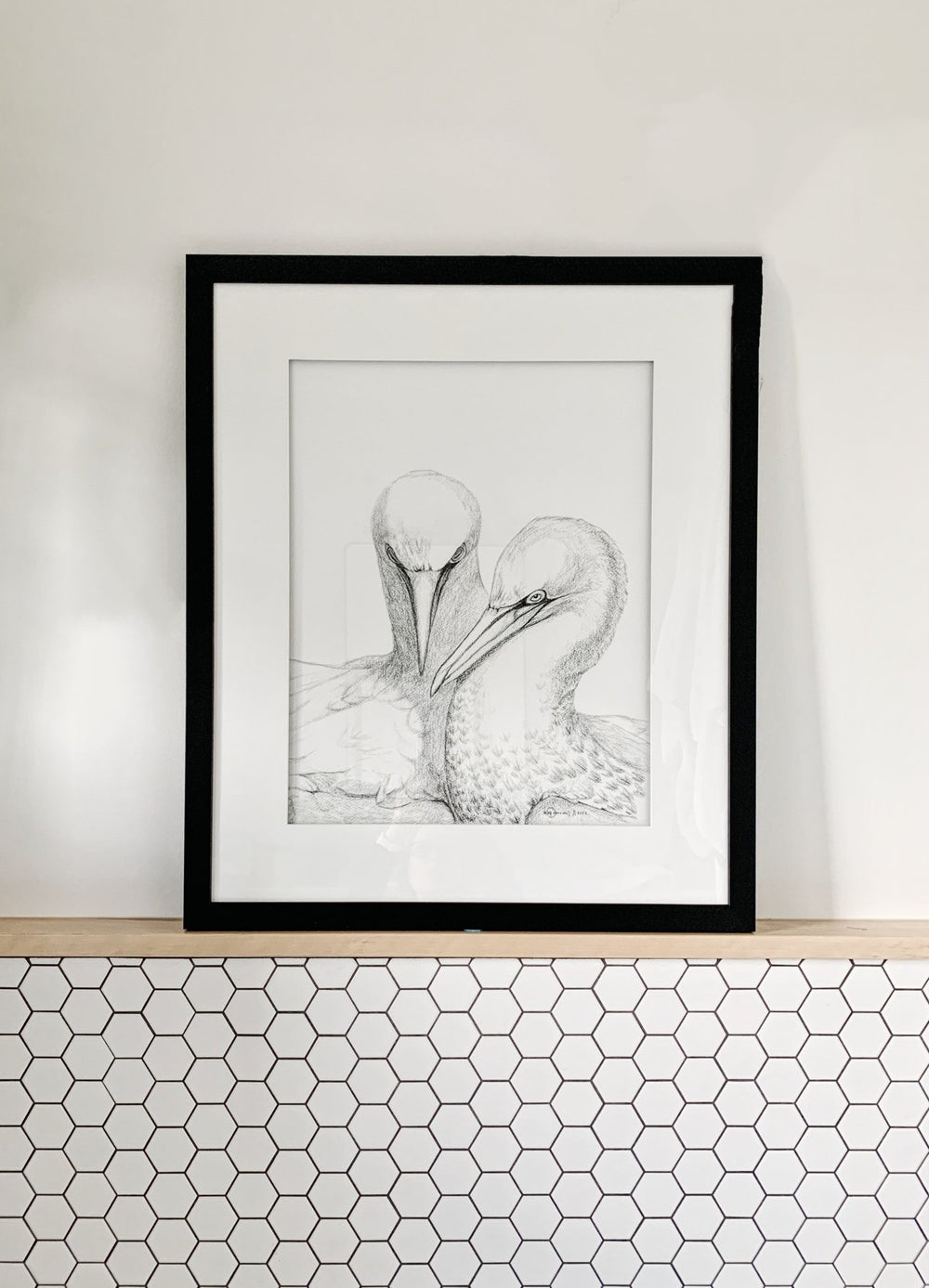 Original Artwork Northern Gannet - LE NID atelier