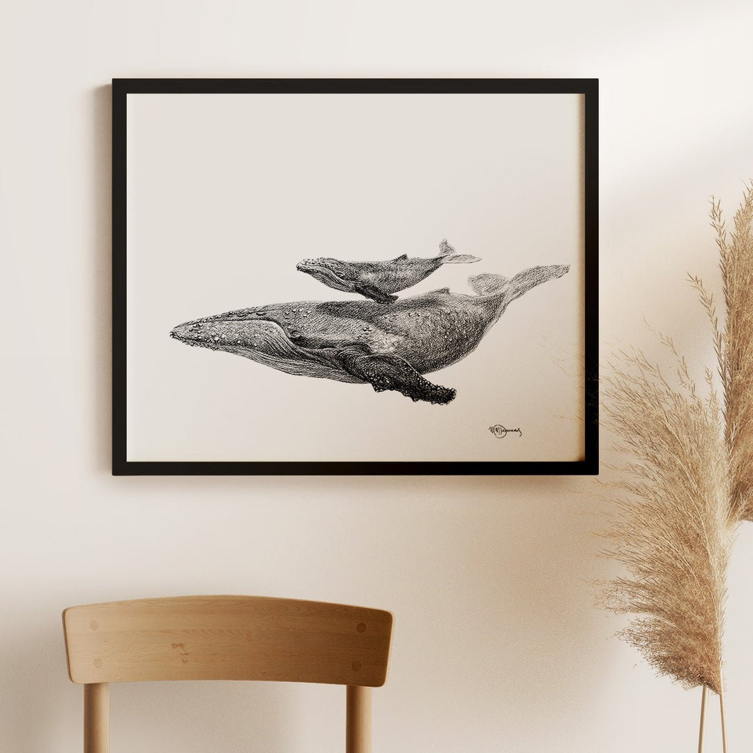 Discover the inspiration behind this Whale art print - LE NID atelier