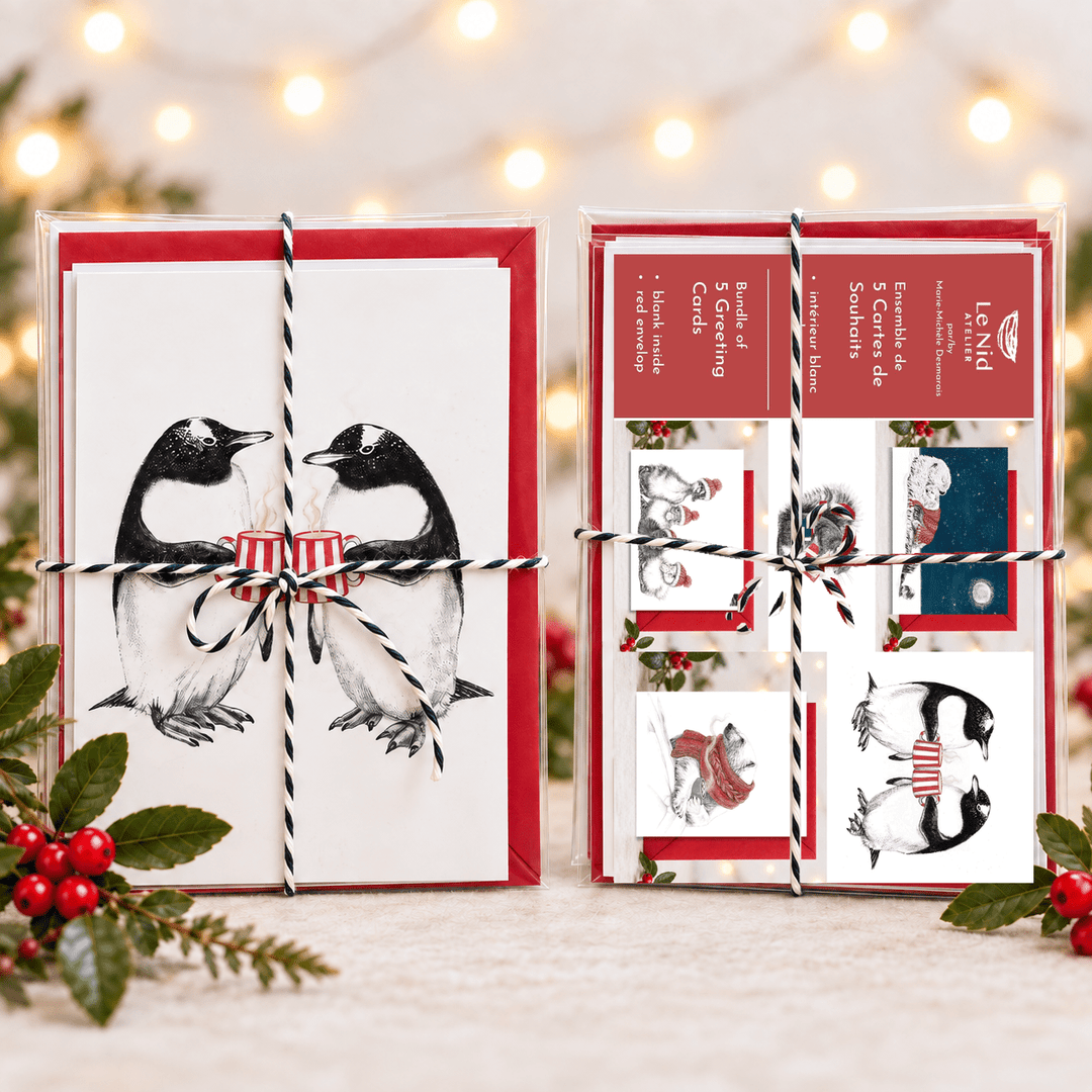 5 Christmas Cards - Bundle 2026 - LE NID atelier