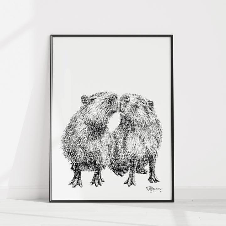 Capybaras Illustration
