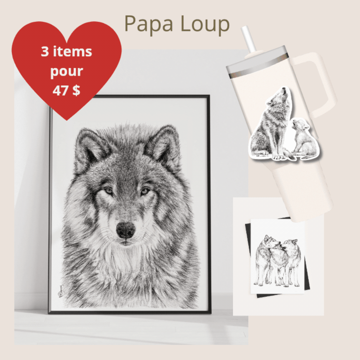 Father’s Day Trio Gift Set- 1  - 8x10 framed print + 1 greeting card  + 1 sticker