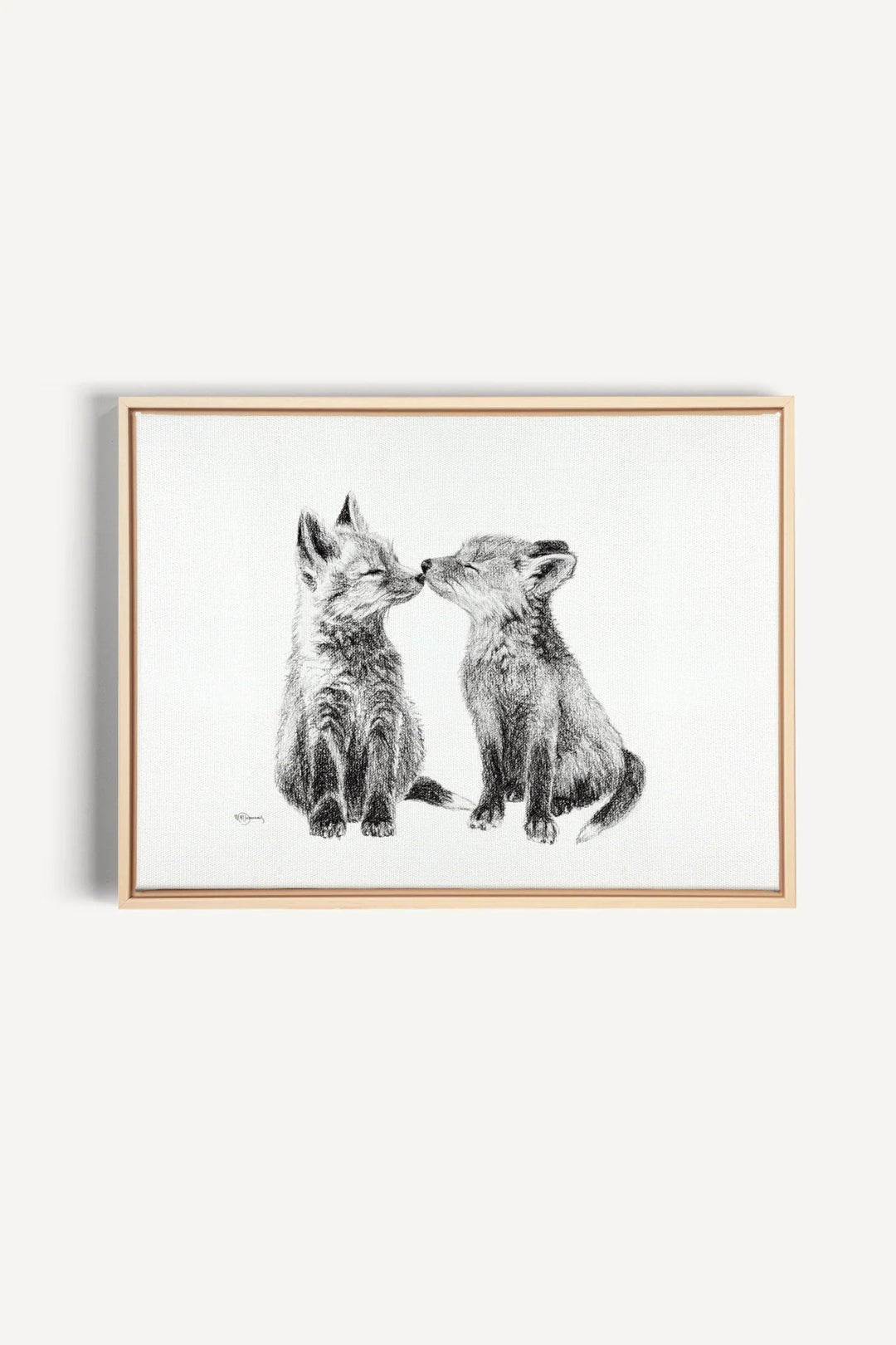 Adorable Baby Foxes, canvas print - LE NID atelier