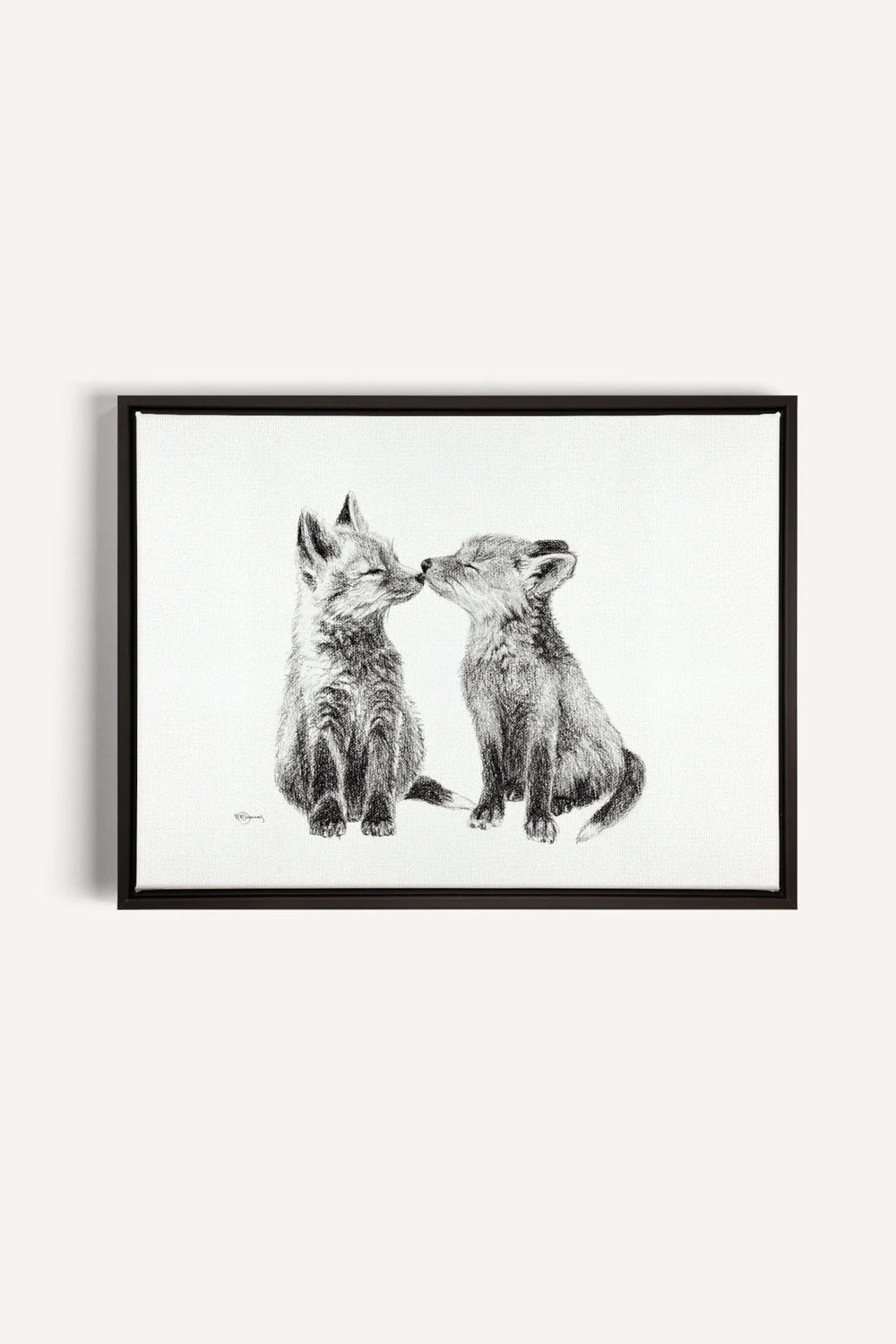 Adorable Baby Foxes, canvas print - LE NID atelier