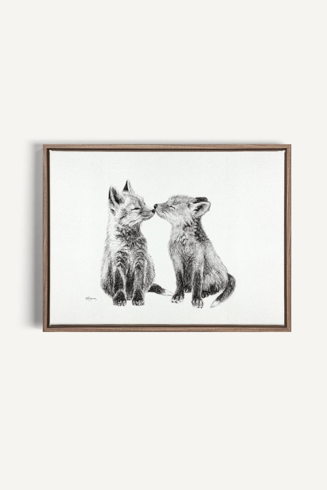 Adorable Baby Foxes, canvas print - LE NID atelier
