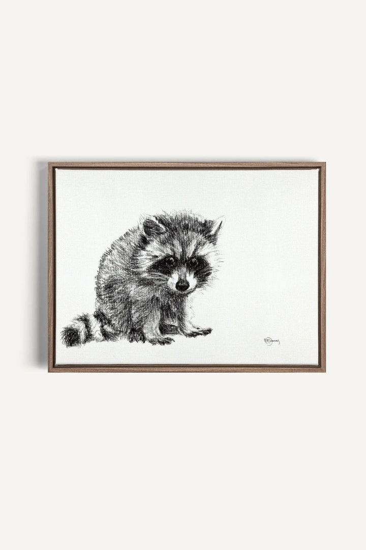 Adorable Baby Raccoon, canvas print - LE NID atelier