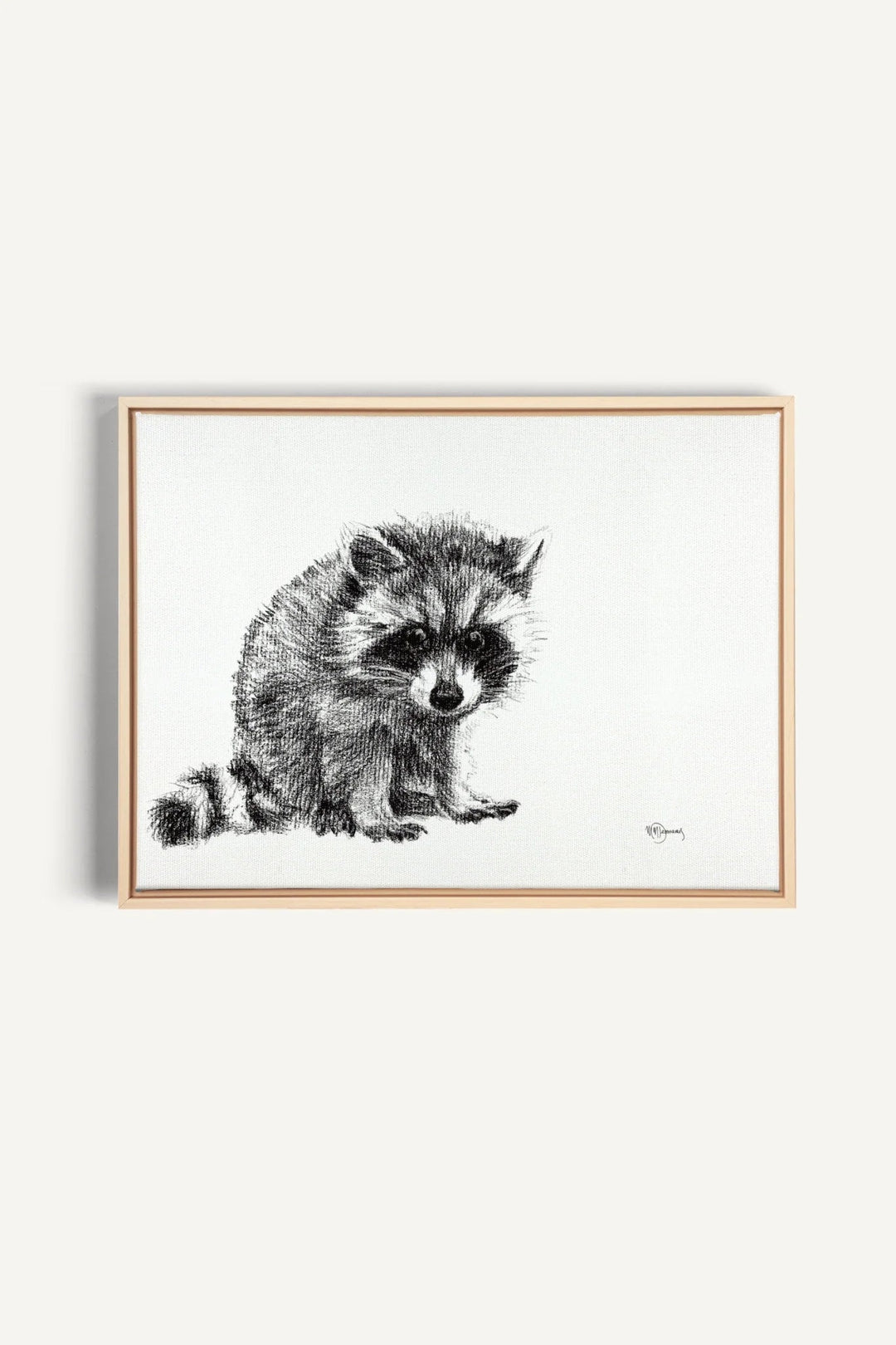 Adorable Baby Raccoon, canvas print - LE NID atelier