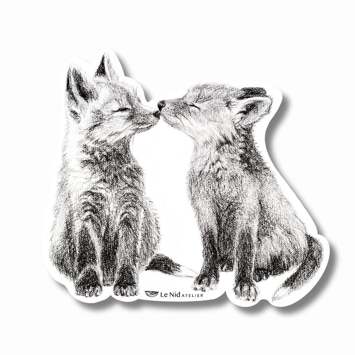 Adorable Foxes Magnet - LE NID atelier