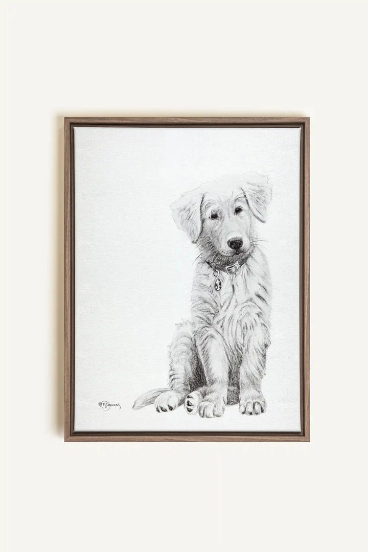 Adorable Golden Retriever, canvas print - LE NID atelier