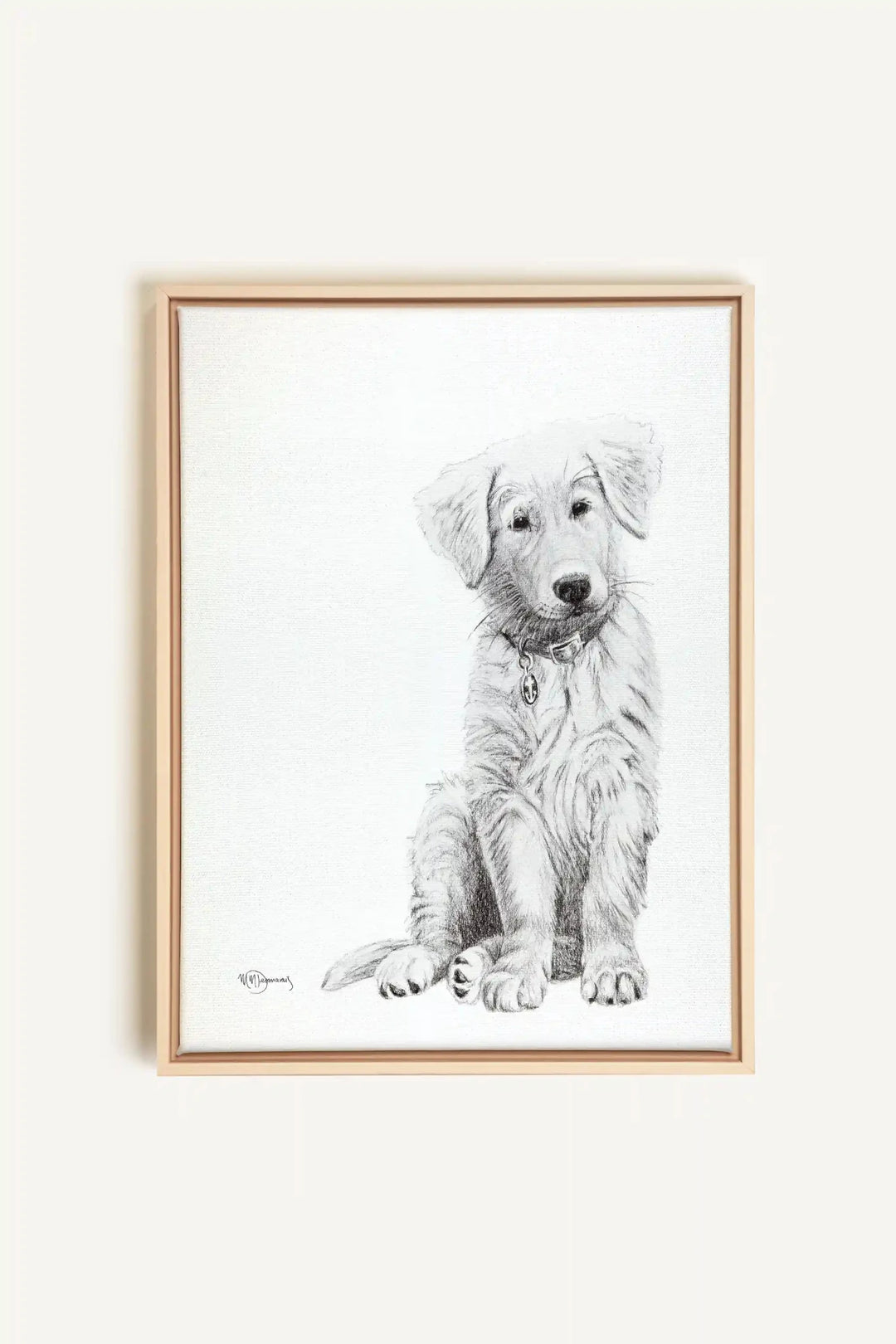 Adorable Golden Retriever, canvas print - LE NID atelier