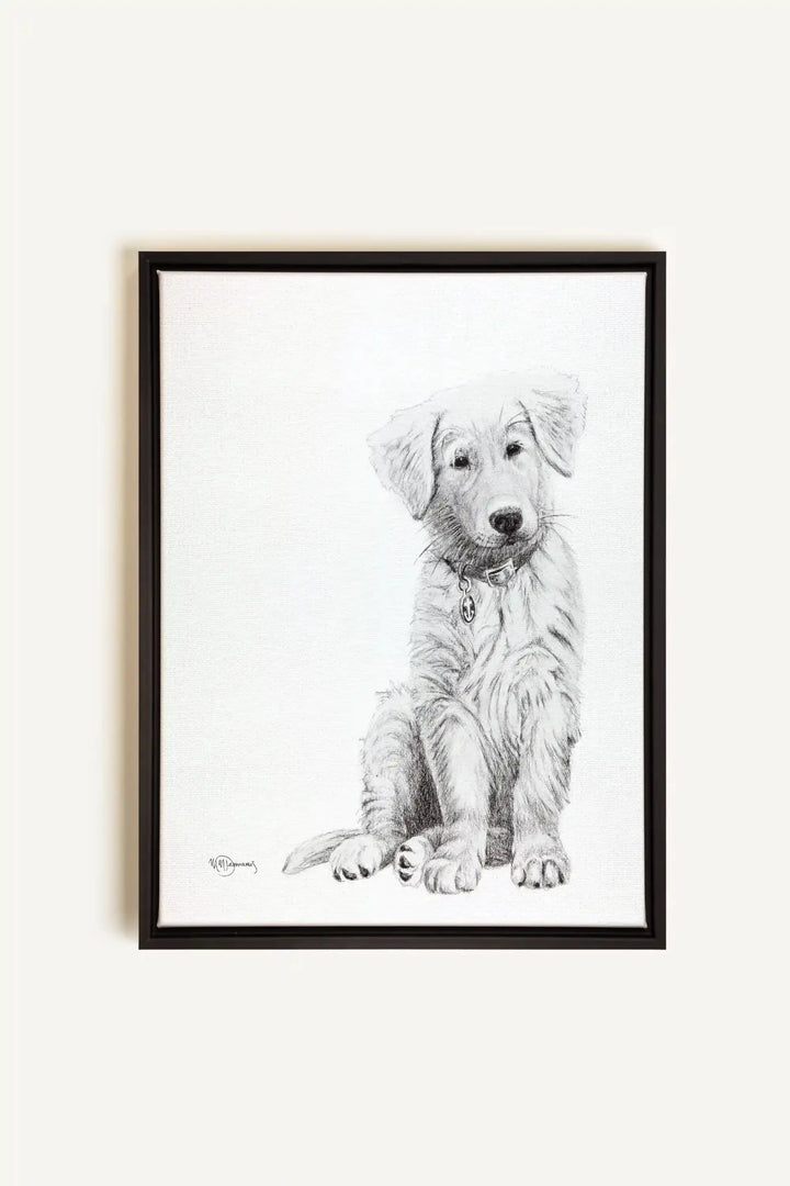 Adorable Golden Retriever, canvas print - LE NID atelier