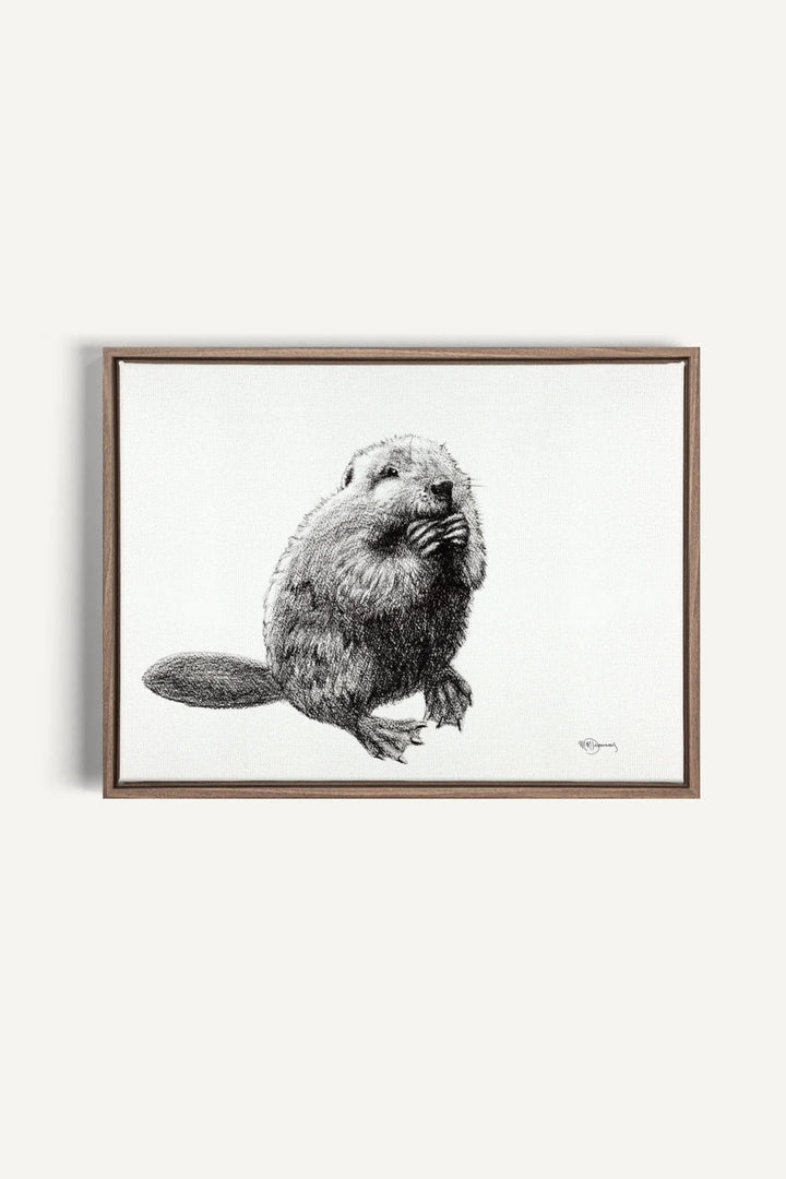 Beaver "Social Animal" Collection, canvas print - LE NID atelier