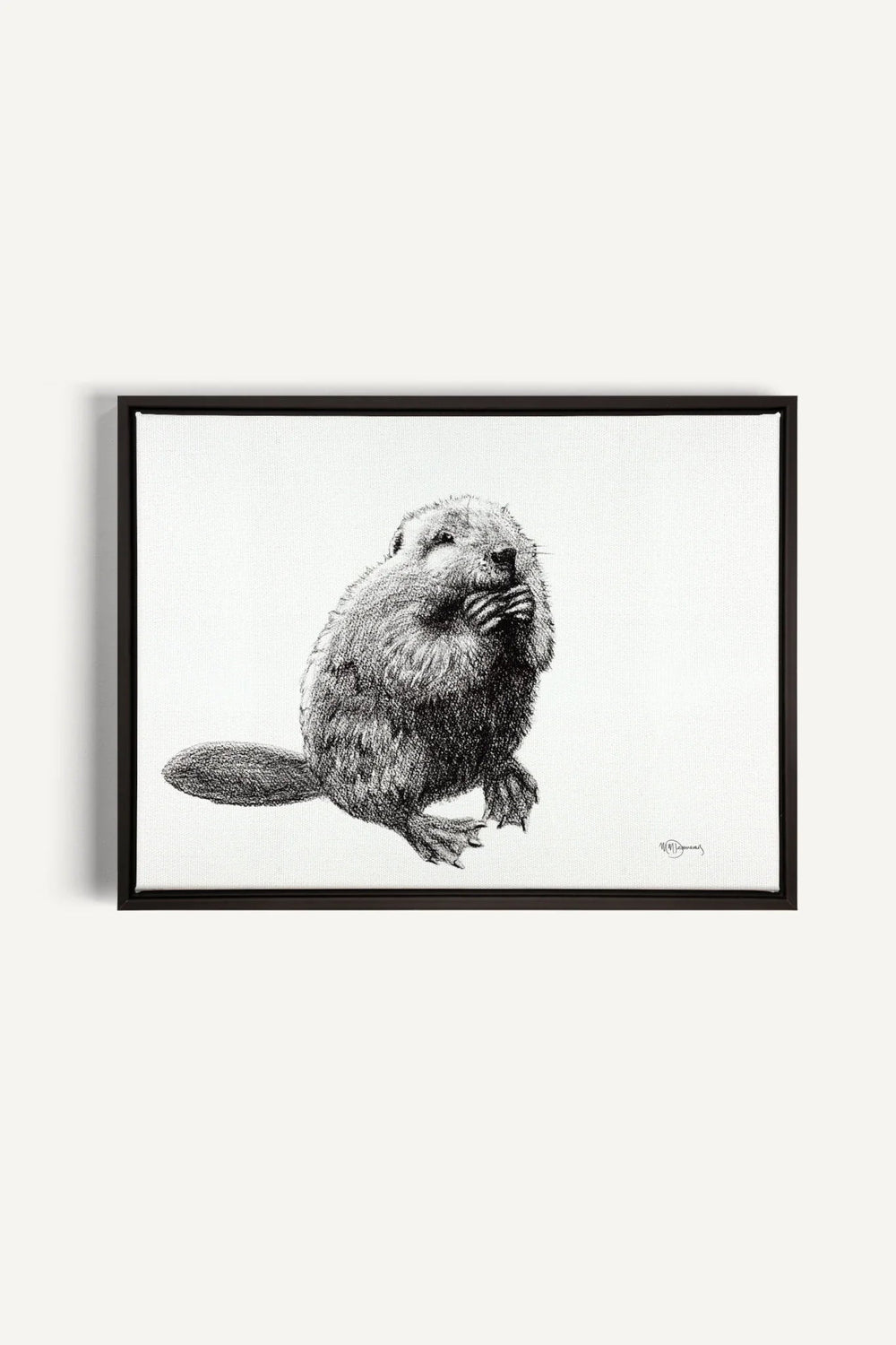 Beaver "Social Animal" Collection, canvas print - LE NID atelier