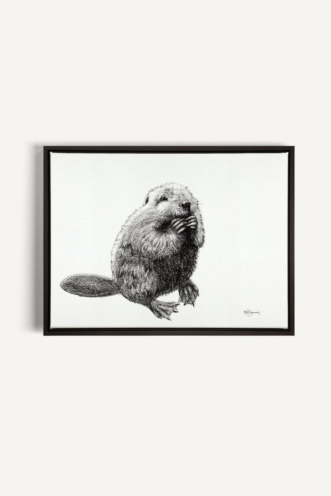 Beaver "Social Animal" Collection, canvas print - LE NID atelier