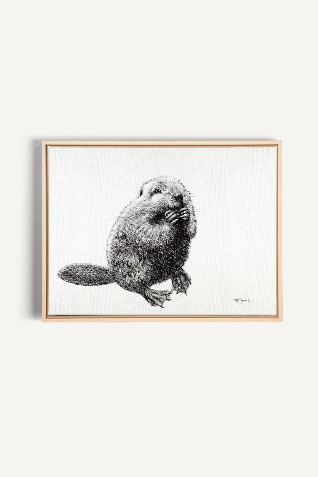 Beaver "Social Animal" Collection, canvas print - LE NID atelier