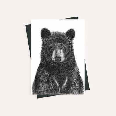 Black Bear - greeting card - LE NID atelier