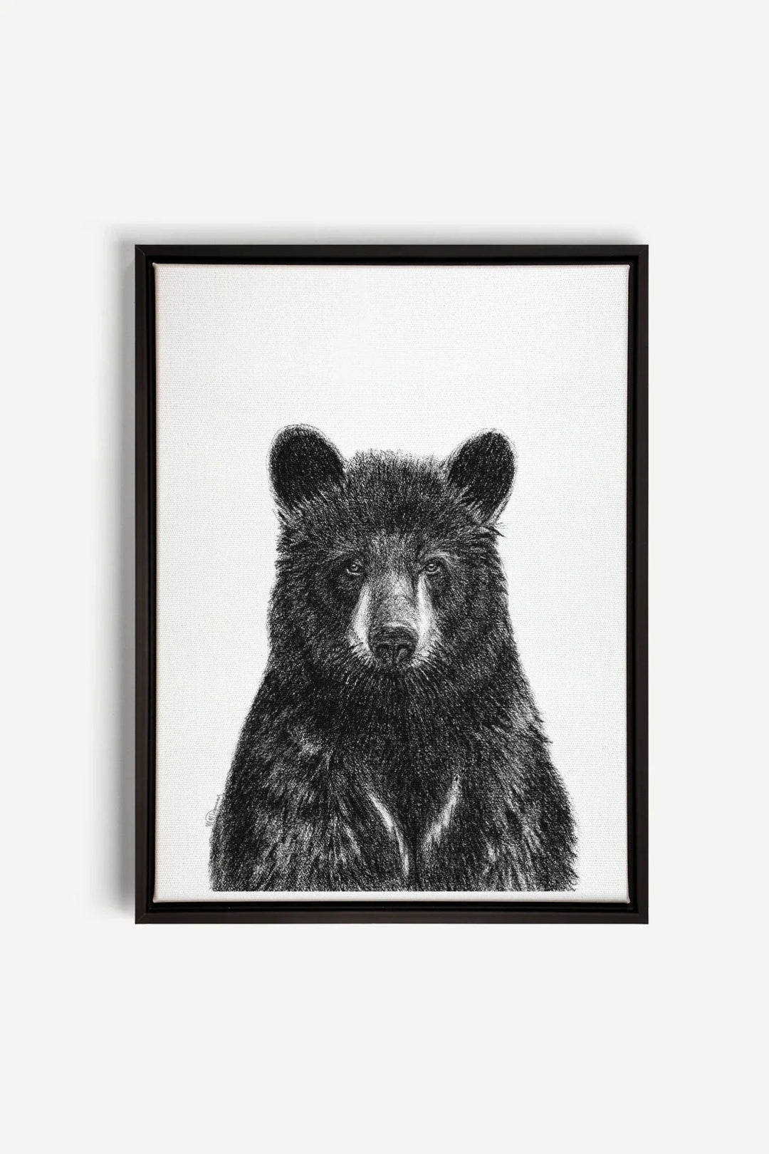 Black Bear Portrait, canvas print - LE NID atelier