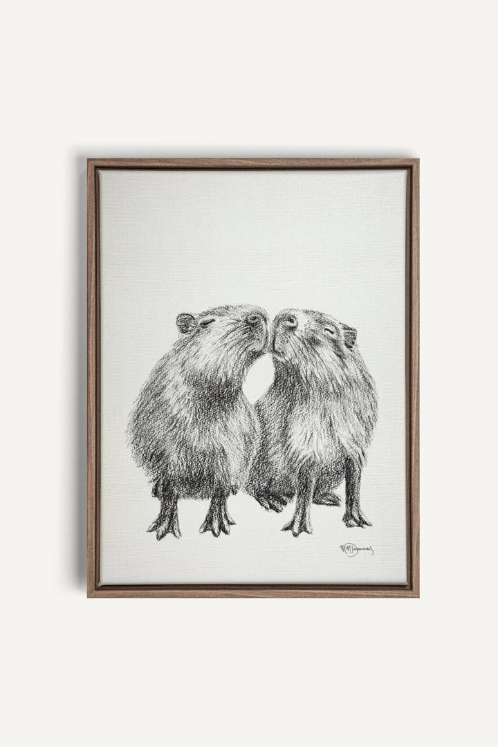 Capybaras, canvas print - LE NID atelier