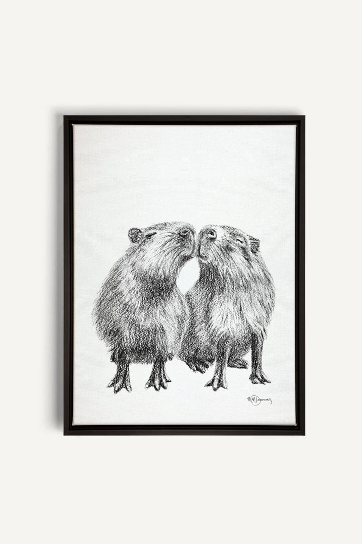Capybaras, canvas print - LE NID atelier