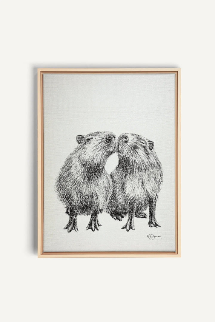 Capybaras, canvas print - LE NID atelier