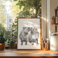 Capybaras - Affiche 