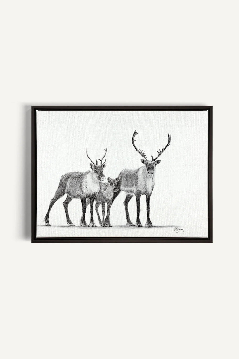 Caribous Family, canvas print - LE NID atelier