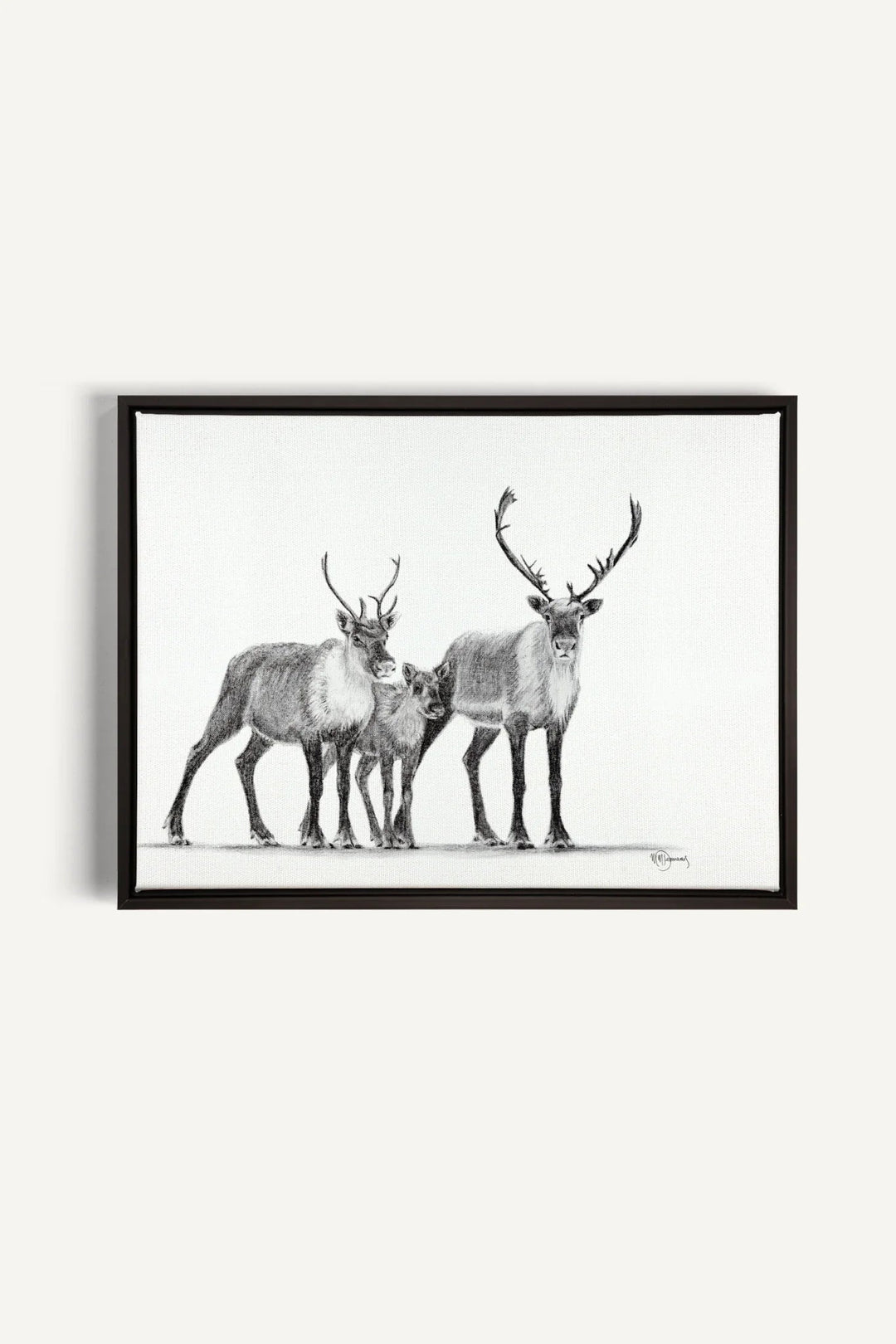 Caribous Family, canvas print - LE NID atelier