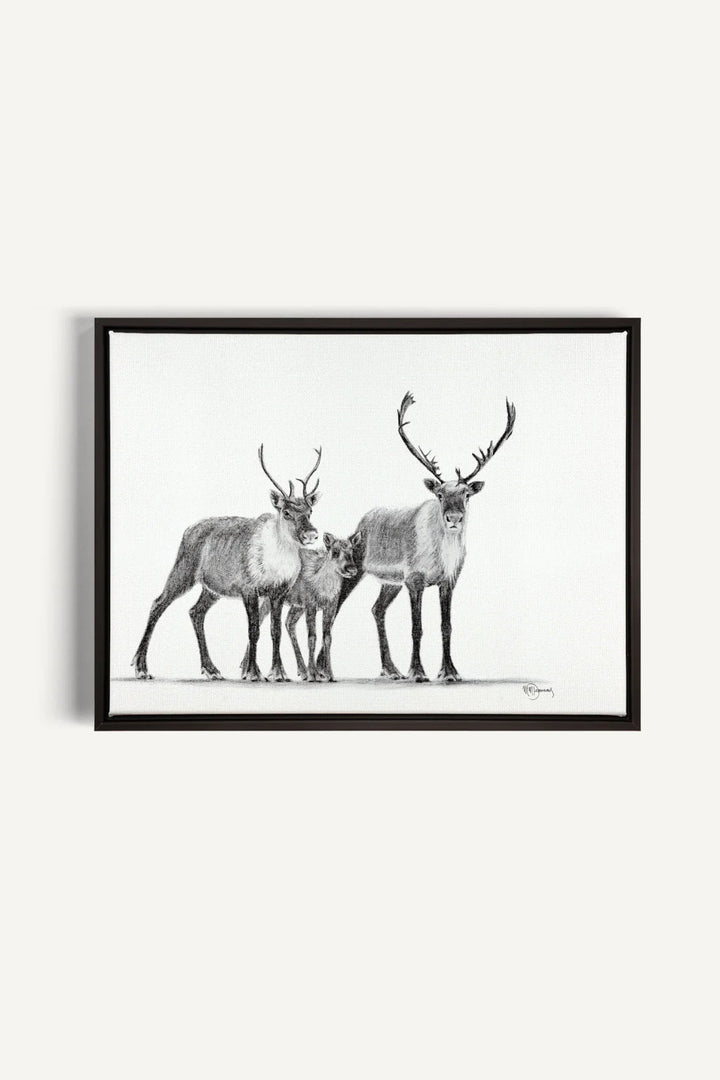 Caribous Family, canvas print - LE NID atelier