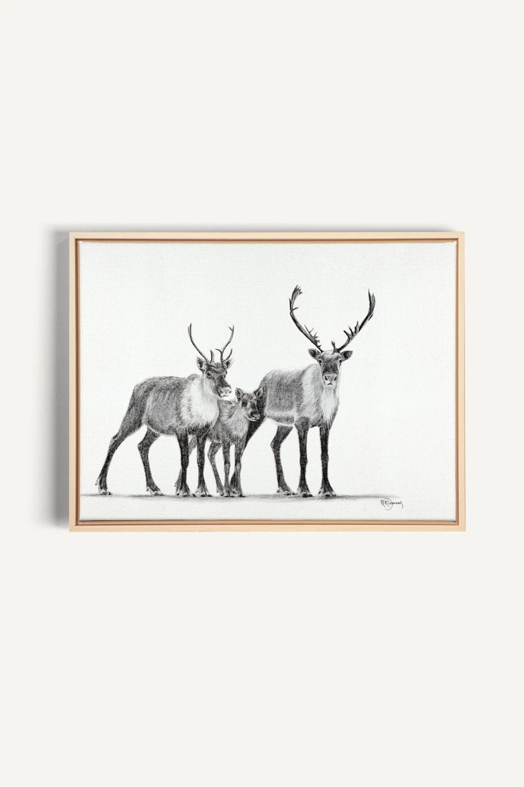 Caribous Family, canvas print - LE NID atelier