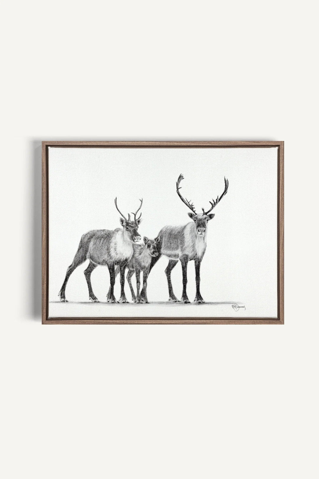 Caribous Family, canvas print - LE NID atelier