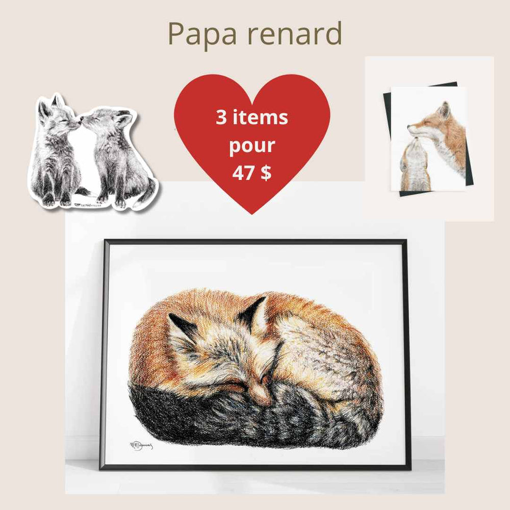 CHOICE - 1 - 8x10 framed print + 1 greeting card + 1 sticker - LE NID atelier
