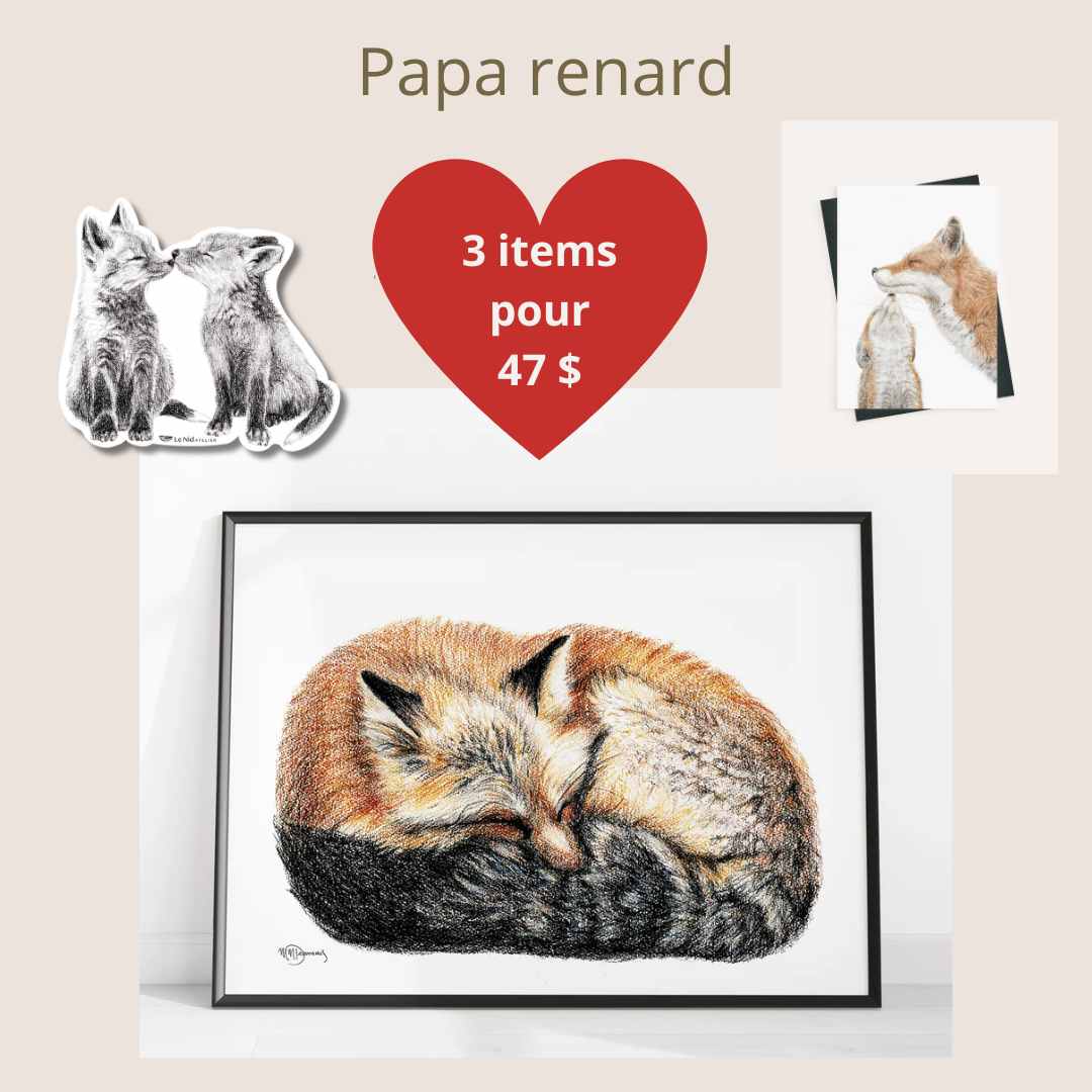 CHOICE - 1 - 8x10 framed print + 1 greeting card + 1 sticker - LE NID atelier