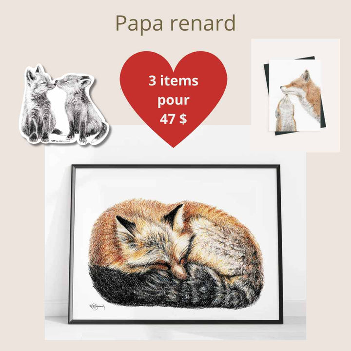 CHOICE - 1 - 8x10 framed print + 1 greeting card + 1 sticker - LE NID atelier