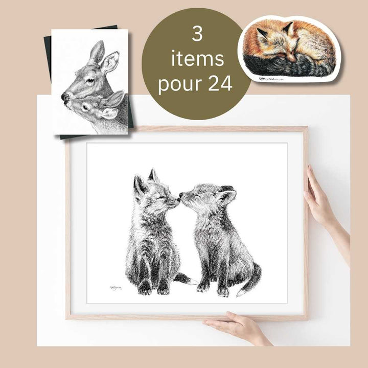 CHOICE - One 8x10 print + 1 print + 1 sticker - LE NID atelier
