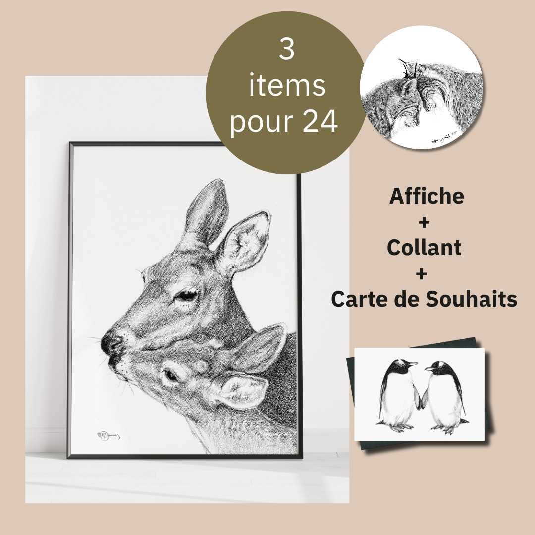 CHOICE - One 8x10 print + 1 print + 1 sticker - LE NID atelier
