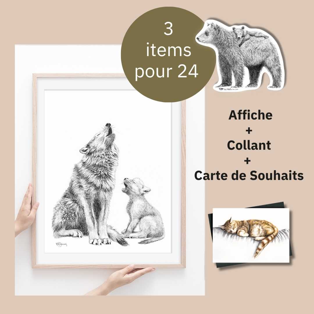 CHOICE - One 8x10 print + 1 print + 1 sticker - LE NID atelier