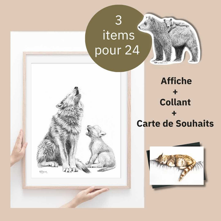 CHOICE - One 8x10 print + 1 print + 1 sticker - LE NID atelier