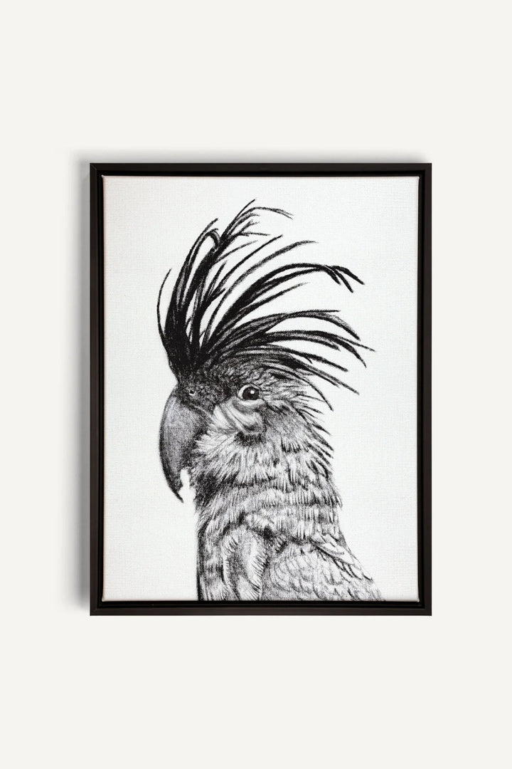 Cockatoo Portrait, canvas print - LE NID atelier