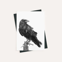 Raven - greeting card