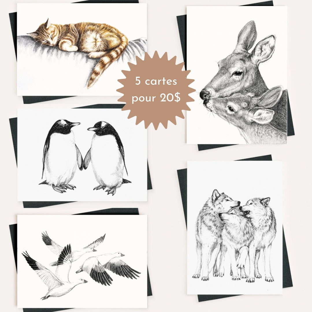 Complete NEW 2026 Collection - 5 Greeting Cards Bundle - LE NID atelier