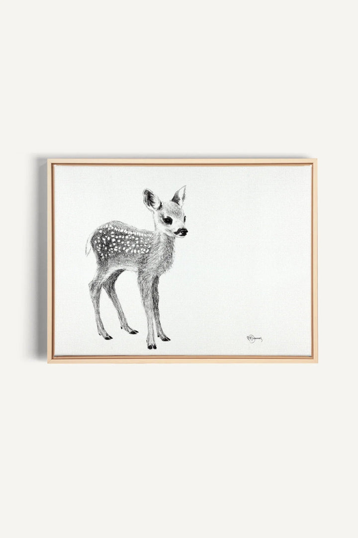 Cute Baby Deer, canvas print - LE NID atelier