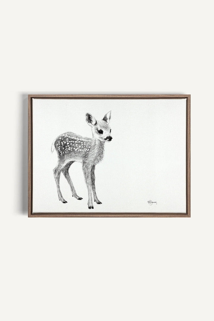 Cute Baby Deer, canvas print - LE NID atelier
