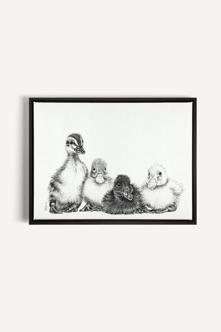 Cute Baby Ducklings, canvas print - LE NID atelier